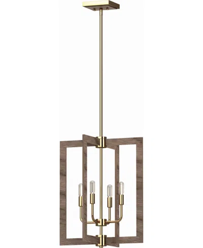 Volume Lighting Nina 4-light Mini Chandelier In Brown