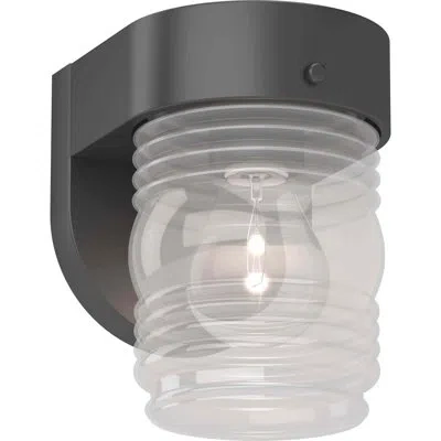 Volume Lighting Outdoor Armed Sconce In Black