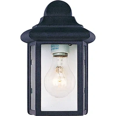 Volume Lighting Outdoor Wall Lantern In Black