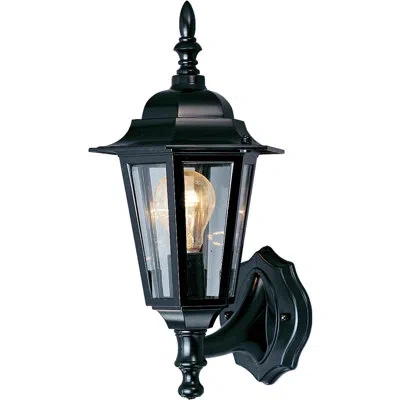 Volume Lighting Outdoor Wall Lantern In Black