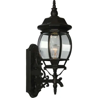 Volume Lighting Outdoor Wall Lantern In Black