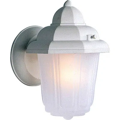 Volume Lighting Outdoor Wall Lantern In White