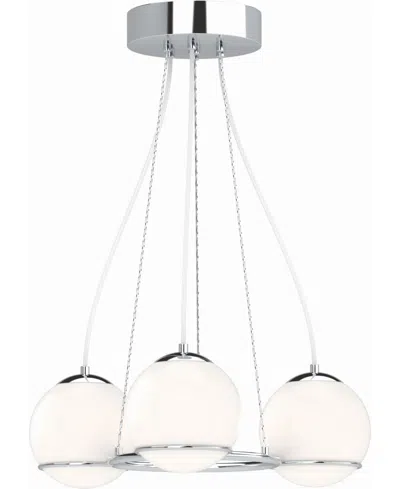 Volume Lighting Preston Led 3-light Mini Hanging Chandelier In Animal Print