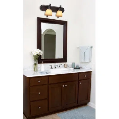 Volume Lighting Rainier 2-light Vanity Light In Foundry Bronze