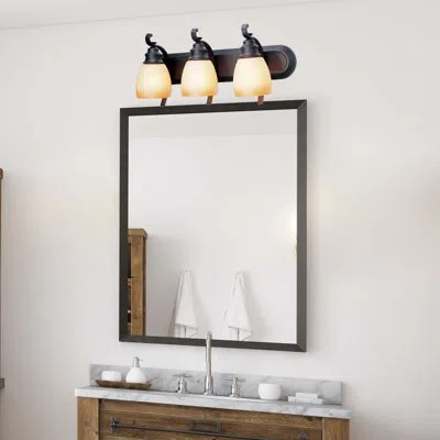Volume Lighting Rainier 3-light Vanity Light In Foundry Bronze