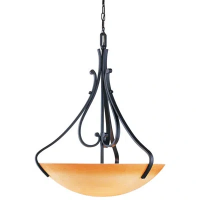 Volume Lighting Rainier 4-light Single Bowl Pendant In Foundry Bronze