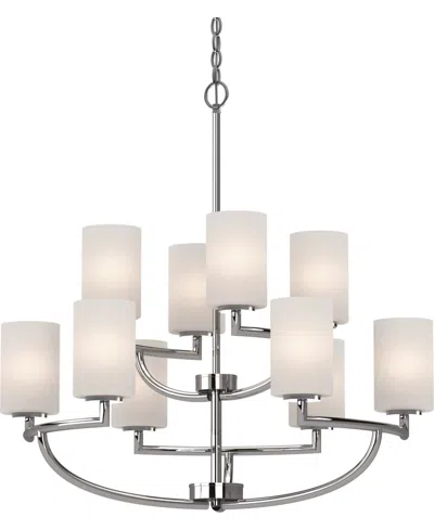 Volume Lighting Sharyn 10-light Hanging Chandelier In Silver