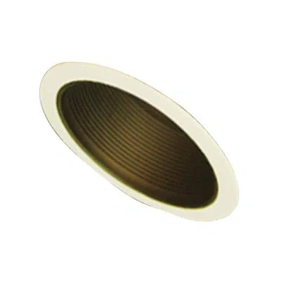 Volume Lighting Stepped Baffle 8.25" Recessed Trim In Black