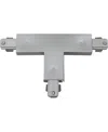 Volume Lighting "t" Connector 120v 2-circuit/1-neutral Track Systems In Gray