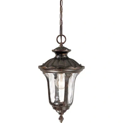 Volume Lighting Tavira 1-light Outdoor Hanging Lantern In Vintage Bronze