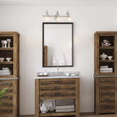 Volume Lighting Toledo 3-light Platinum Rust Vanity Light