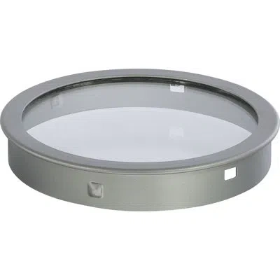 Volume Lighting Top Cover Lens In Silver Gray