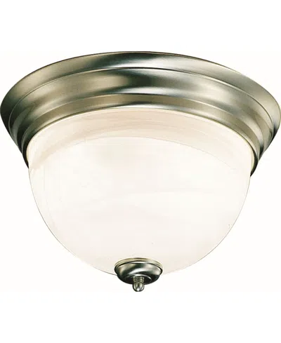 Volume Lighting Troy 3-light Flush Mount Ceiling Fixture In Gold