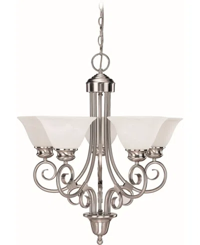 Volume Lighting Troy 5-light Hanging Chandelier In Brown