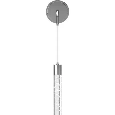 Volume Lighting V1511-3 Tristen 1-light Integrated Led Indoor Chrome Vanity Wall Sconce Or Wall Mount With Clear Bub