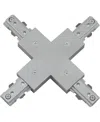 Volume Lighting "x" Connector 120v 1-circuit/1-neutral Track Systems In Gray