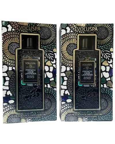 Voluspa 2 Pack French Cade Lavender Fragrance Diffuser Oil In Green