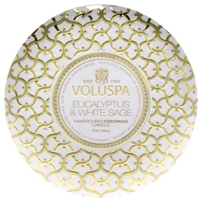 VOLUSPA 3 WICK TIN CANDLE - EUCALYPTUS AND WHITE SAGE BY VOLUSPA FOR UNISEX - 12 OZ CANDLE
