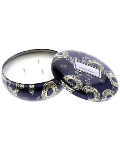 Voluspa 3 Wick Tin Candle - Moso Bamboo In Blue