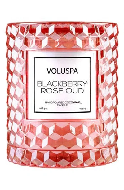 Voluspa Blackberry Rose Oud Candle In Transparent