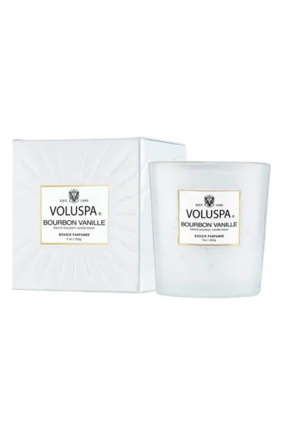 Voluspa Bourbon Vanille Classic Candle In White