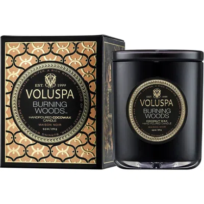 Voluspa Burning Woods Classic Candle In Black