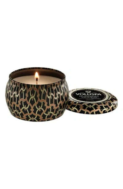 Voluspa Burning Woods Mini Tin Candle In Brown