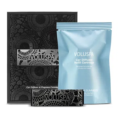 Voluspa California Summers Car Diffuser Starter Kit In Blue