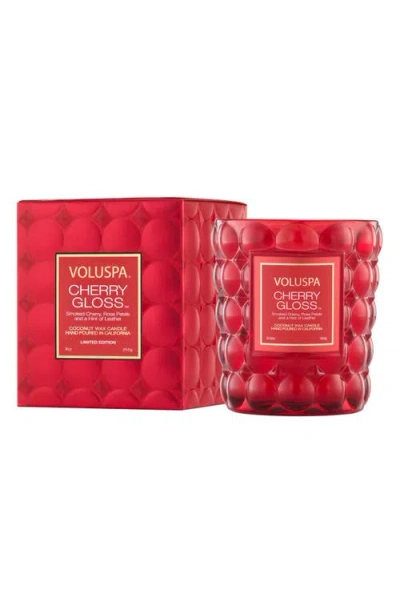 Voluspa Cherry Gloss Boxed Classic Candle In Red