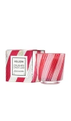 Voluspa Crushed Candy Cane Boxed Mini Pedestal Candle In Red