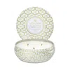 Voluspa Eucalyptus & White Sage Three Wick Tin Candle 12 Oz.