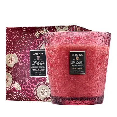 Voluspa Foraged Wildberry 3 Wick Hearth Candle, 38 Oz. In Red