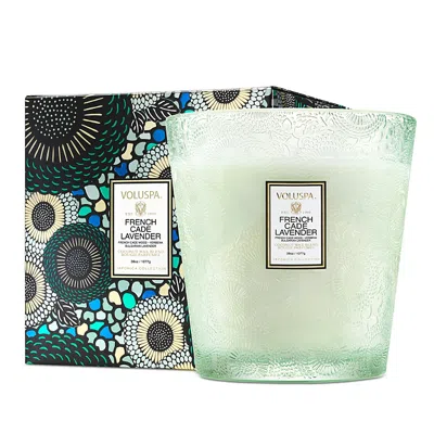 Voluspa French Cade Lavender 3 Wick Hearth Candle In Multi