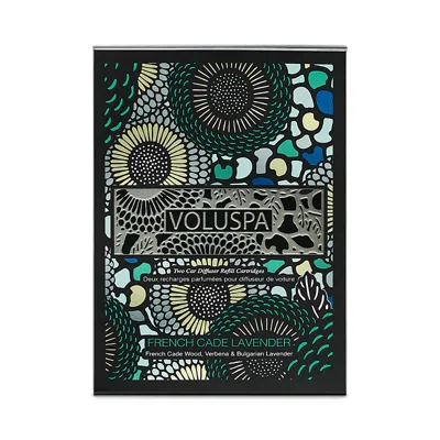 Voluspa French Cade Lavender Car Diffuser Twin Refill Cartridge In Multi