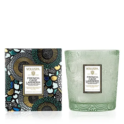 Voluspa French Cade Lavender Classic Candle, 9 Oz. In Green