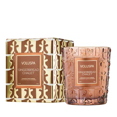 Voluspa Gingerbread Chalet Classic Candle 6.5 Oz. In Brown