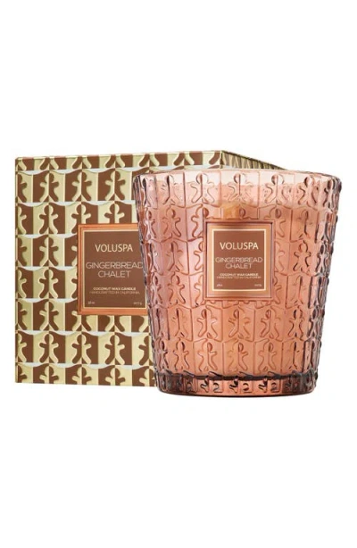 VOLUSPA VOLUSPA GINGERBREAD CHALET THREE-WICK HEARTH CANDLE