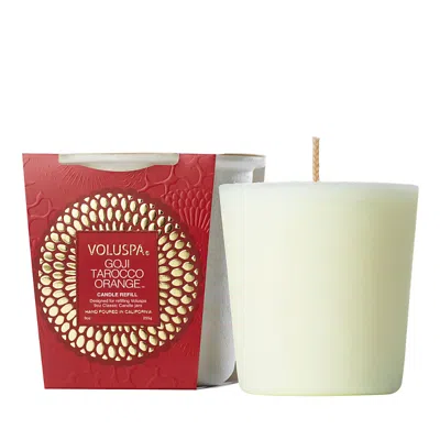 Voluspa Goji Tarocco Orange Classic Candle Refill, 9 Oz. In Red