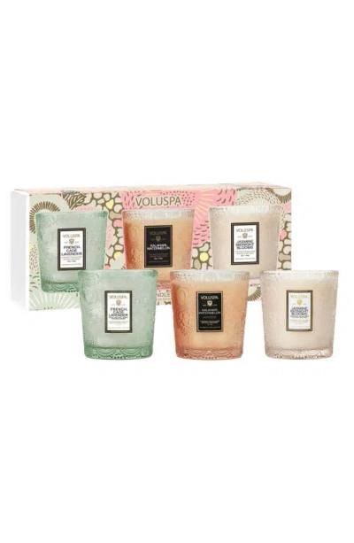 Voluspa Home Refresh Demi Trio Candle Set In Multi