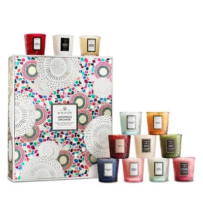 Voluspa Japonica Archive 12-votive Gift Set In Multi