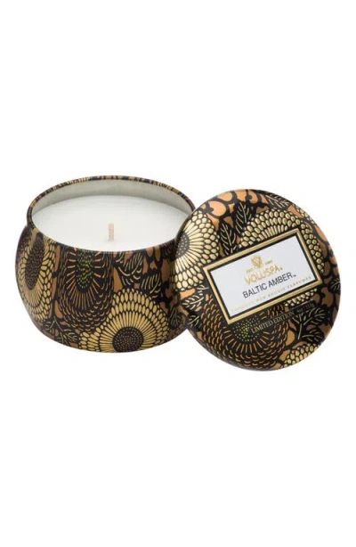 Voluspa Japonica Baltic Amber Petite Decorative Tin Candle In Multi