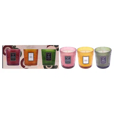 Voluspa Japonica Collection Demi Candle Trio By  For Unisex - 3 Pc 5oz Foraged Wildberry Candle, 5oz  In Multi