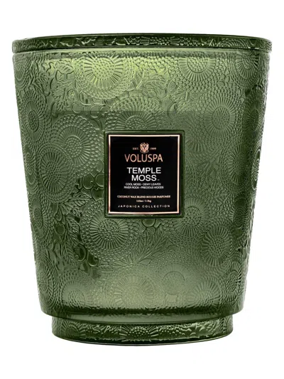 Voluspa Japonica Temple Moss 5-wick Hearth Candle In Green