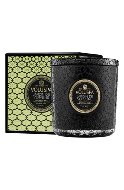 Voluspa Jardin De Verveine Boxed Luxe Candle In Green