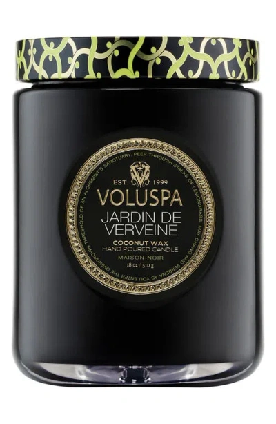 Voluspa Jardin De Verveine Large Jar Candle In Black