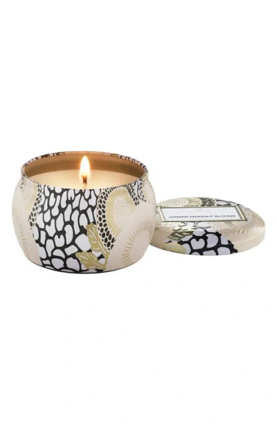 Voluspa Jasmine Midnight Blooms Mini Tin Candle In Neutral
