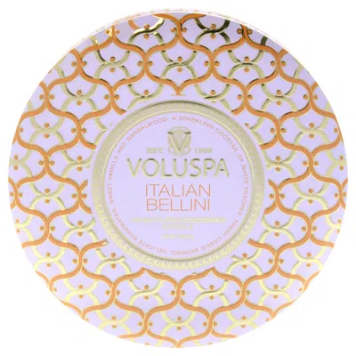 Voluspa Maison Blanc Collection 3 Wick Tin Candle - Italian Bellini By  For Unisex - 12 oz Candle In Multi