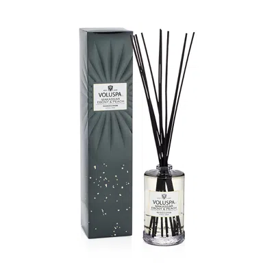Voluspa Makassar Ebony & Peach Reed Diffuser, 6.5 Oz. In Gray