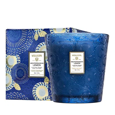 Voluspa Mediterranean Lemon Three-wick Hearth Candle
