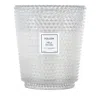 Voluspa Milk Rose Embossed Glass Hearth Candle 114 Oz.